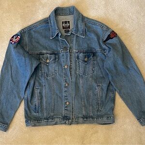 Vintage Harley Davidson Motorcycle Denim Jacket